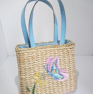 Butterfly basket purse